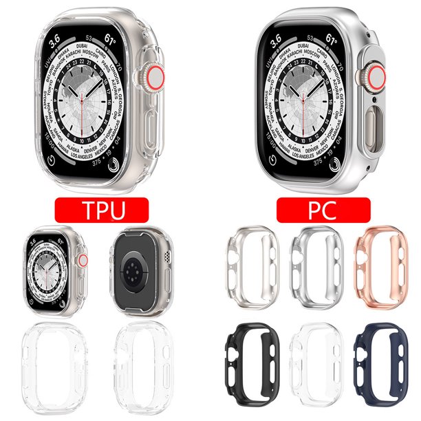 Cubierta de marco anticolisión de marco de parachoques de media cobertura para Apple Watch Ultra 49 mm Tmvgtek Para estrenar