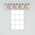 thumbnail image 2 of London Window Valance Pack of 2, Fun Colorful Sketch Royal Guard Map Rain Famous Country Landmarks and Stonehenge, Rod Pocket Curtain Valances for Kitchen Bedroom, 54" X 12", Multicolor, by Ambesonne, 2 of 4