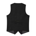 thumbnail image 7 of Men's Tweed Suit Vintage Vest Herringbone V Neck Casual Waistcoat for Wedding Groomsmen, 7 of 7