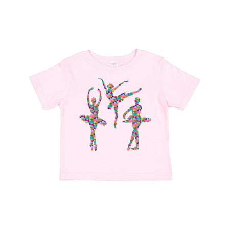 

Inktastic Geometric Pattern Ballerinas Girls Toddler T-Shirt