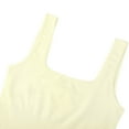 thumbnail image 5 of Women's Seamless Bodysuit Sleeveless Square Neck Tank Top Bodysuit Stretchy Comfortable Stylish T Shirt Tank Tops, 5 of 9