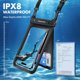 thumbnail image 3 of Funda impermeable para teléfono UnbreakCable, paquete de 2 unidades, 7 pulgadas IPX8, 3 of 8