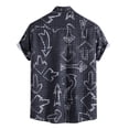 thumbnail image 6 of IWRICH Men's Hawaiian Shirts Short Sleeve Summer Floral Button down Shirt Relaxed Fit Retro Casual Beach Tops 11-Navy L, 6 of 9
