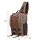 thumbnail image 2 of KAUKKO Canvas Messenger Bag Cross Body Shoulder Sling Backpack Travel Senderismo Chest Bag KAUKKO FD252-3-Khaki, 2 of 5