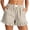 Khaki #16, variant on Womens Boxer Shorts Y2K Ruffle Pajama 2026 Summer Spring Lounge Sleep Striped Casual Beach Pj Bottoms Pockets Green, S