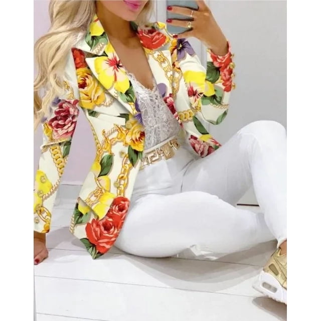 Nuevo 2024 conjuntos de pantalones formales de oficina para mujer, 2 uds., Blazers lisos con doble botonadura, chaqueta y pantalones, conjunto de dos piezas, trajes de pantalón femenino