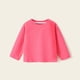 thumbnail image 1 of Blusas y camisas de manga larga con cuello redondo para niñas, de poliéster, informales, deportivas, de color liso, con cuello redondo y manga larga., 1 of 5