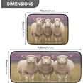 thumbnail image 3 of Coolnut Kitchen Rugs 2 Piece Waterproof Non Slip Kitchen Mat Sheeps in Field Kitchen Rug Set for Sink Office Kitchen Cafe, 19.7"x47.2"+19.7"x27.6" Home Decor Gifts, 3 of 7