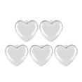 thumbnail image 4 of MLINS 5pcs Clear Heart Ornament Refillable Heart Ball Pendant for Valentines Day Plastic Fillable Heart Balls Ornaments, 4 of 4