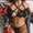 Black, variant on JSGEK Sexy Strappy Lingerie Set for Women Cage Style Bra and Thong Bottom Two Piece Intimate Nightwear Underwear Black M