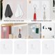 thumbnail image 5 of Paquete de 12 ganchos adhesivos, plástico transparente, resistente al agua, resistente, adhesivo para pared, techo, puerta, ventana, gancho para olla, hogar, cocina, baño, 5 of 5