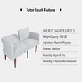 thumbnail image 4 of Bocarali 68.11" Convertible Futon Sofa Bed, Fabric Couch with Adjustable Backrest, 4 of 7