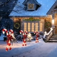 thumbnail image 6 of NSESSHome Double Candy Cane Outdoor Christmas Decorations, LED White Lights Pre-Lit for Holiday Decor Xmas Outside Indoor Home Lawn Yard Garden Patio Stakes, 6 of 6