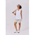 thumbnail image 4 of Pinspark Golf Shirts for Women Sun Protection Tennis Tank Top with Collar V Neck Racerback Athletic T-Shirt Lightweight Workout Tops Sleeveless Yoga Shirt, 4 of 8