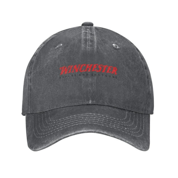 Winchester-Logo Adult Adjustable Classic Washed Casquette Cap Hat Baseball Cap For Man For Woman
