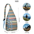 thumbnail image 3 of Vintage Inspired Crossbody Bag - Lightweight Durable Boho Chic Chest Pack with Adjustable Strap Earthy Tones for Women, 3 of 4