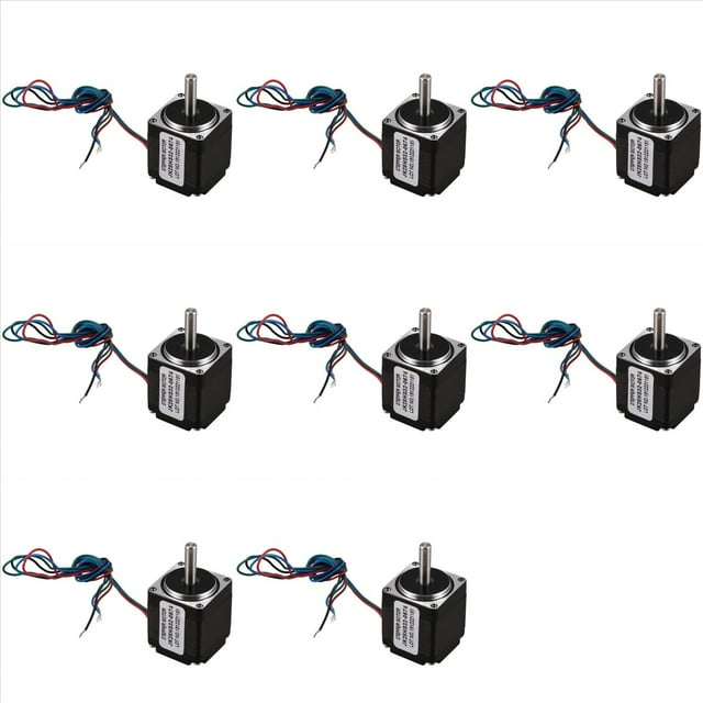 8X NEMA 11 28 Motor Paso A Paso Híbrido 1.8 Grados 2 Fases 4 Cables Motor Paso A Paso de 32 mm para Enrutador CNC