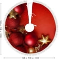 thumbnail image 5 of GZHJMY Christmas Tree Skirt, 30" Xmas Tree Skirts Christmas Background Christmas Tree Mat for Christmas Holiday Party Ornaments, 5 of 5