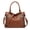 b-Browm(9973), variant on Satchel Handbag for Women with Shoulder Strap Medium Top Handle Purse Crossbody Bag Soft Leather Work Tote