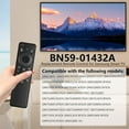 thumbnail image 2 of Replacement for Samsung-TV-Remote-Control, BN59-01432A Rechargeable-Voice-Remote Compatible Samsung Frame Crystal Solar UHD Neo QLED OLED Serie Smart TVs, 2 of 8