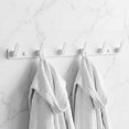 thumbnail image 5 of REGALWOVEN 1 Pack Coat Rack Wall Mount, Coat Hook, Hat Rack, Wall Hooks for Entryway, Bathroom, Bedroom White 6 Hooks, 5 of 5