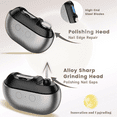 thumbnail image 6 of 2026 New 2-in-1 Electric Nail Clipper- 2 Speeds, LED Light, Clip Storage, USB Rechargeable for Baby/Kids/Adults/Seniors, 6 of 8