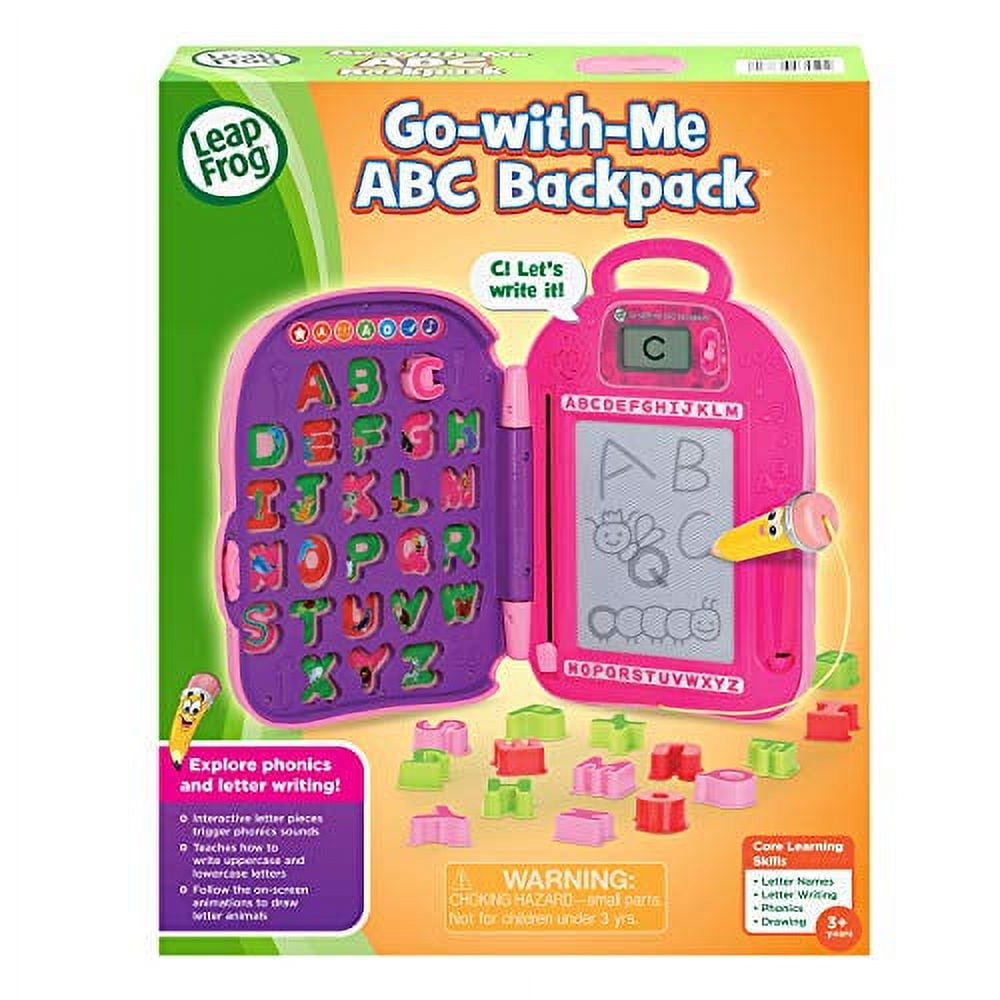 leapfrog go-with-me abc backpack, pink - Walmart.com