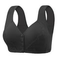thumbnail image 1 of asddcavvf Bras for Women Women's Solid Color Lace Pattern Front Buckle Non Underwire Tank Top Bra, 1 of 6