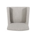 thumbnail image 4 of MODERNLUXE 26" H Counter Height Bar Stool,Upholstered Bar Chairs with Footrest and Solid Wood Legs for Kitchen,Light Gray, 4 of 7