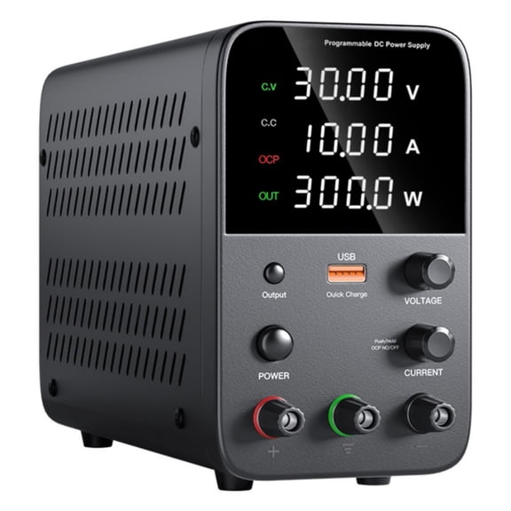 Variable Power Supply 0-30V/60V/120V 0-10A Adjustable Benches Power Sources with Overcurrent Protections Features