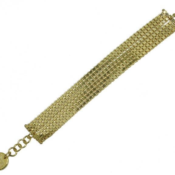 X & O 18KT GEP Glitter Chain Bracelet