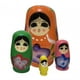 thumbnail image 4 of Muñecas Rusas Anidadas Matryoshka, Decoración de Mesa, Juguetes Hechos a Mano, Juego Anidado Apilable de Madera para Bebés Y Niños Pequeños, 4 Piezas naranja, 4 of 9