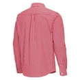 thumbnail image 3 of Men's Antigua Red Utah Utes Ellis Woven Tri-Blend Long Sleeve Button-Down Shirt, 3 of 3