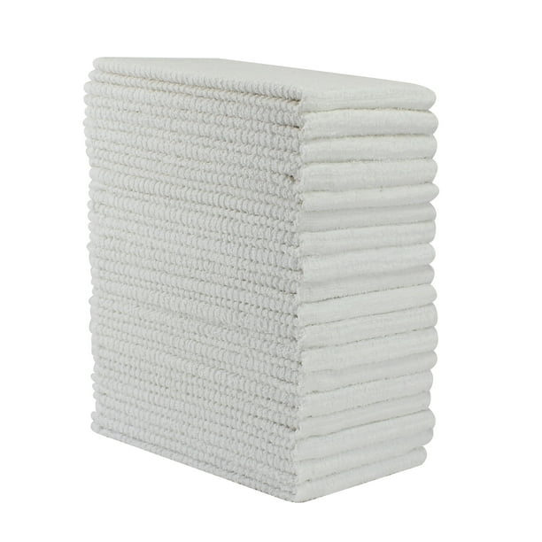 Mainstays 18Piece Kitchen Towel Set, Solid White