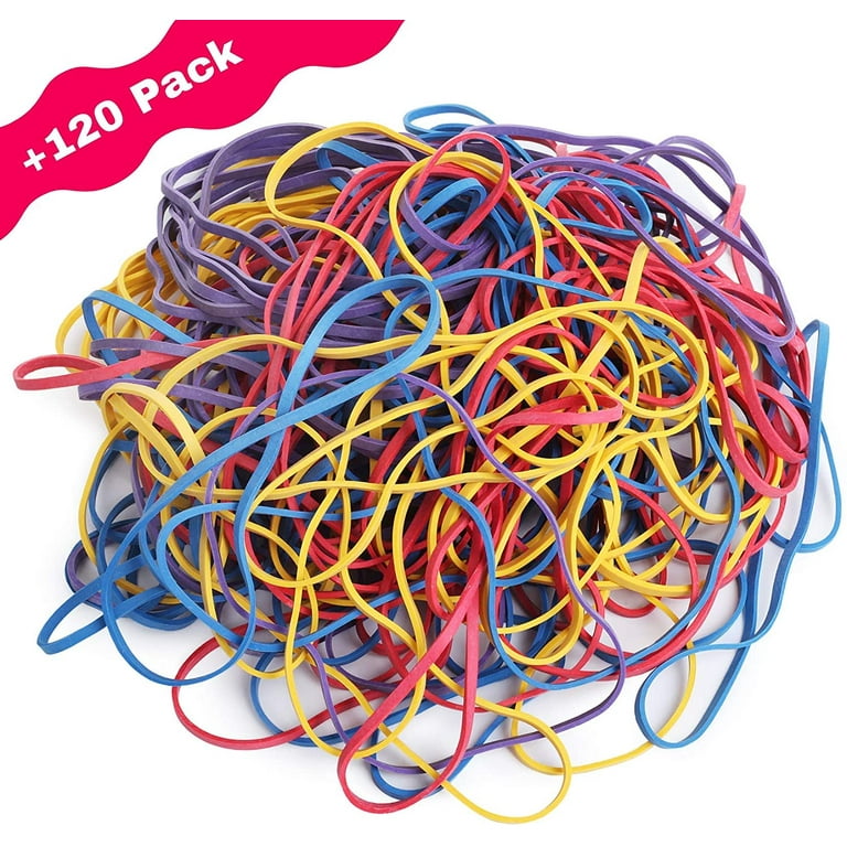 Mr. Pen- Large Rubber Bands, 120 Pack, Assorted Color, Big Rubber Bands,  Giant Rubber Bands, Elastics Bands 