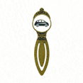 thumbnail image 1 of Geometric Classic Cars Green Outline Bookmark Retro Office Label Page Marker, 1 of 4