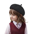 thumbnail image 2 of TOPTIE Bérets en Laine Française pour Enfants Bonnet Classique Mode Chaud pour Filles, 2 of 8
