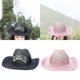 thumbnail image 1 of Sombrero de vaquero Hugo 2 Piezas negro y rosa, 1 of 6