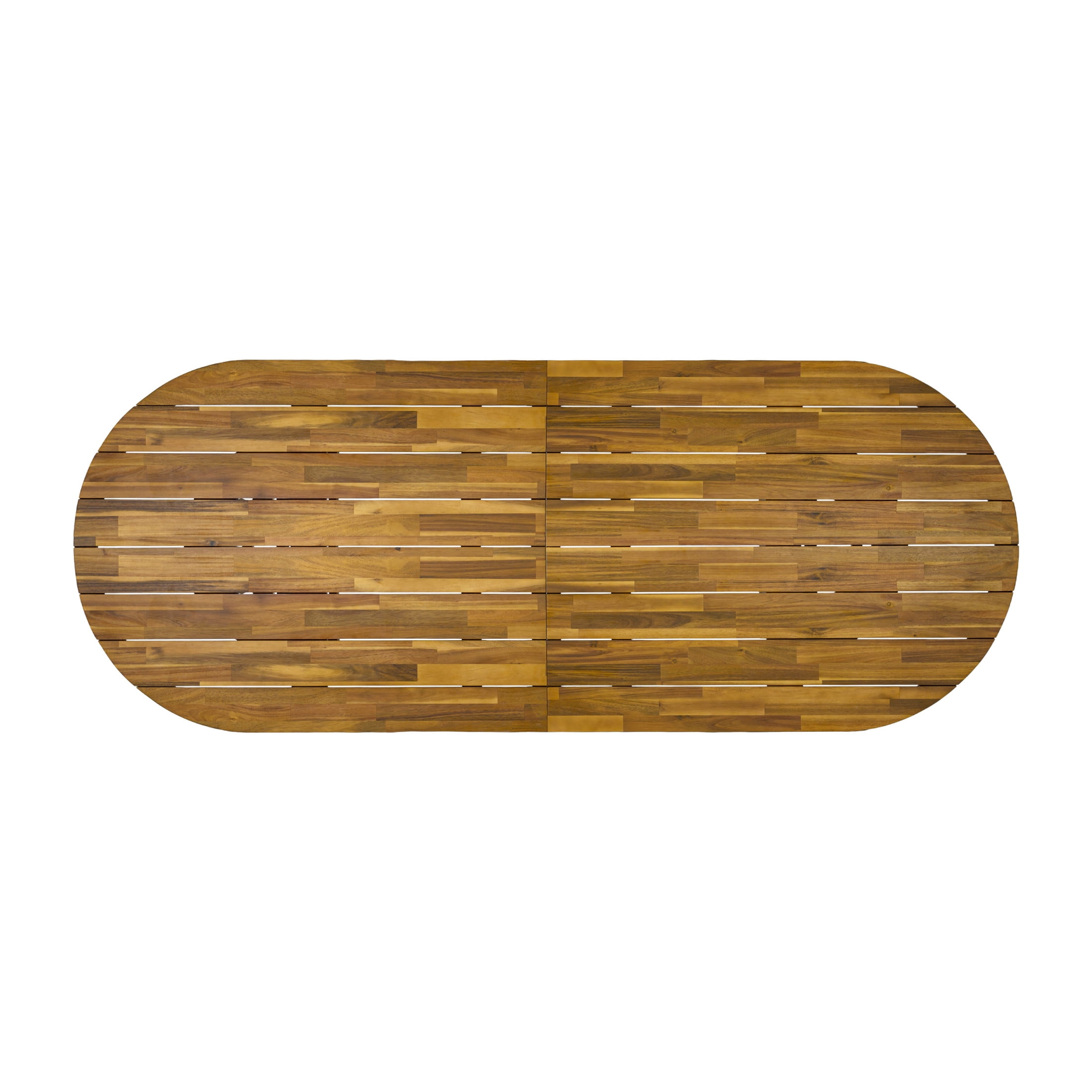 Christopher Knight Home 83" Oval Outdoor Dining Table, Acacia Wood Pedestal Base, Seats 6-8, Teak