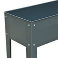 thumbnail image 5 of Outsunny 40" x 12" x 32" Metal Raised Garden Bed Planter Box - Dark Grey, 5 of 10