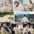 thumbnail image 5 of Sage Green Yellow Spring Floral Cooling Blanket,Lightweight Summer Throw Blanket with Double Sided Cold Effect,Watercolor Botanical Summer Flowers Picnic Blankets Bed Sheet for Hot Sleepers 40"x60", 5 of 8