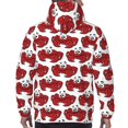 thumbnail image 7 of Wukai Cute Red Crab Print Men Hoodies Fleece Sweatshirts Long Sleeve Sweaters Pullover Fall Outfits Winter Clothes-4X-Large, 7 of 7