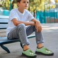 thumbnail image 3 of Psesaysky Green Hats Print Casual Shoes for Kids Boys Slip on Non-Slip Light Breathable Loafers for School Size 11-15, 3 of 7