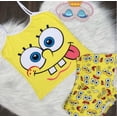 thumbnail image 3 of 2025 Ropa Nuevo conjunto de pantalones cortos de Bob Esponja de dibujos animados para mujer, 3 of 5
