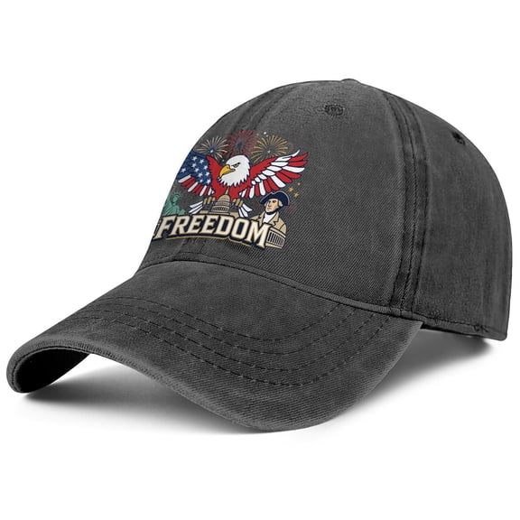 250 Anniversary USA Hat - United States 250th Anniversary Hat 1776-2026, Patriotic Eagle Adjustable Cotton Cap Gift for Men