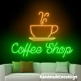 thumbnail image 5 of Handmadetneonsign Coffee Shop Neon Sign, Coffee Cup Wall Art Decor, Open Coffee Cafe Wall Decor 67805, 5 of 5