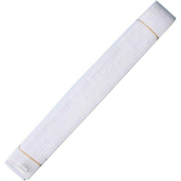 PinesC Taekwondo Colored Ranking Belts Cotton Martial Arts Judo Karate TKD Aikido Uniform Belt Kids Adult White Length-110"/280cm (Adult Size)