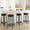 Brown, variant on 30'' Swivel Bar Stools Set of 4, Modern Backless Counter Height Barstools with Footrest, PU Leather Upholstered Seat, Metal Frame, Black