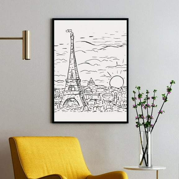 View of the Eiffel Tower in Paris - ca. 1891–1941 | Leo Gestel | Premium Fine Art Print | 19th Century Dutch | Impressionism, Luminism, Fauvism and Cubism | Architecture