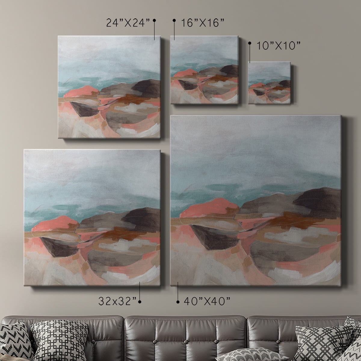 Wexford Home Tectonic Plateau II-Premium Gallery Wrapped Canvas, 10" x 10" - Ready to Hang